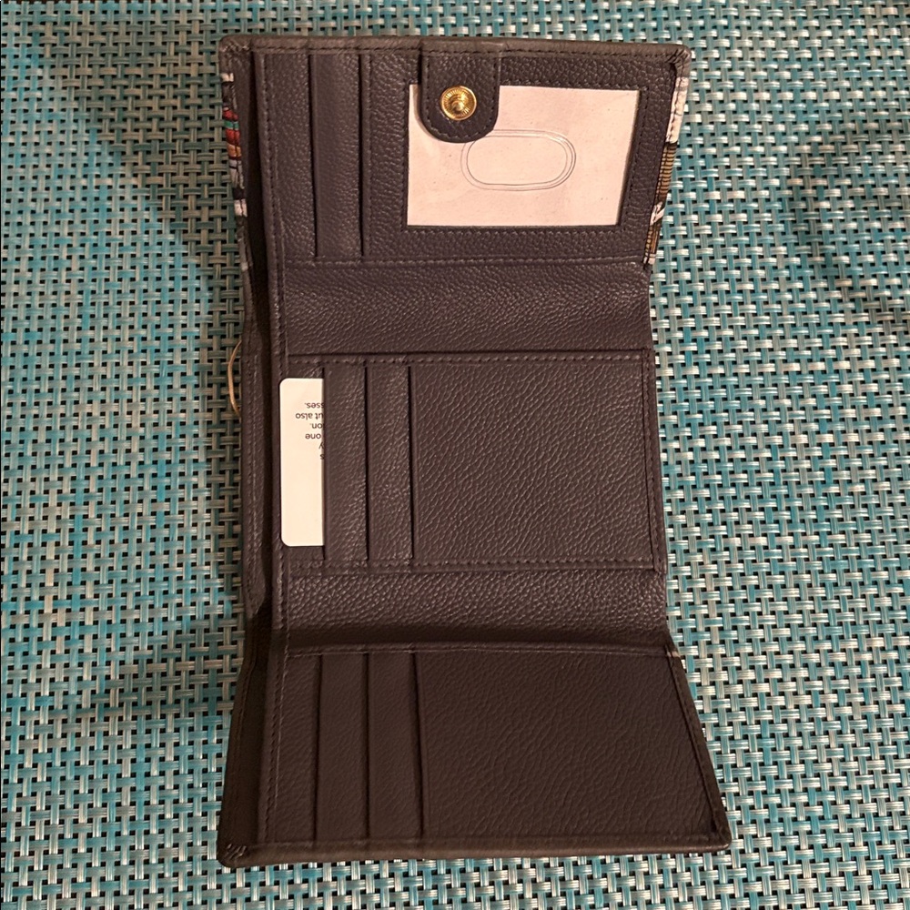 Anuschka Genuine Leather Hand-Painted Tri Fold Wallet - Picture 8 of 13